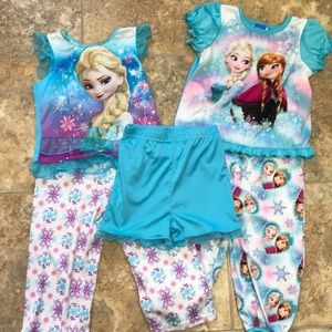 Toddler Girls “Frozen” Matching Pajamas Set
